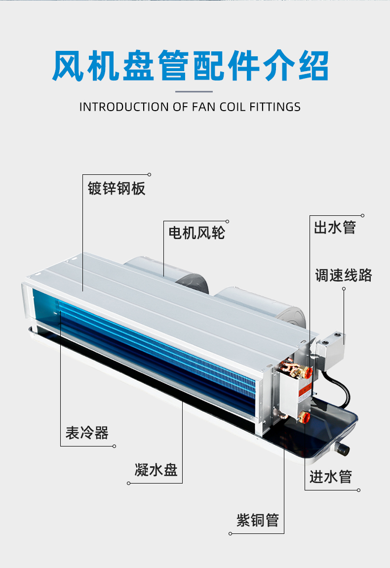 臥式暗裝風(fēng)機(jī)盤管的五大使用功能特點(diǎn)